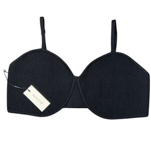 Babaton Sculpt Knit Bra Top Black Size XL